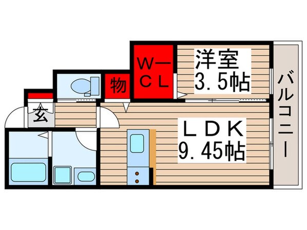 フェリーチェⅠの物件間取画像